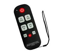 KieTeiiK A-TV10 Remote with Lanyard Strap, Quick-Response Buttons & Multi-Brand Compatibility Lightweight Portable Remote Control