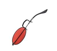 KieTeiiK Alastor Anime Cosplay Accessories Set Devil Horns Hair Clips Monocle With Glasses Chain For Halloween Party Alastor Costume Accessories Devil Horns Hair Clips Monocle With Eyeglasses Chain