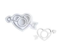 KieTeiiK Cake Decorating Molds for Candy Soap Epoxy Resin Clay Delicate Fondant Molds 3D Heart Shape Silicone Heart Shape Decoration Molds