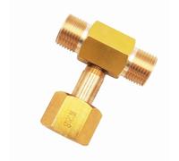 KieTeiiK CO2 Pressure Regulator With W21.8-14 Connector For Environments Brass Threaded Fitting