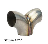 KieTeiiK Corrosions Resistant Exhaust Systems Y Connector 4 Size Optimized Fluid Dynamics For Enhances Engine Power Output High Temperature Resistant Exhaust Connector