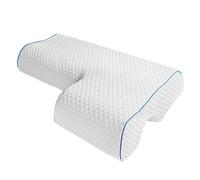KieTeiiK Couples Pillow With Arm Rest Memory Foam Anti Hand Pressure Neck Arched Sleeping Cuddle Cervical Cushion For Side Sleepers Side Sleeper Pillow For Neck And Shoulder Arm