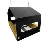 KieTeiiK Distinctive Iron Bird Feeder and Nesting Box Great for Backyard Wildlife Watching Balcony Bird Feeding Station