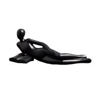 KieTeiiK Elegant Resins Thinking Lady Statue Abstract Reading Women Figurine Sculpture For Bookshelf Decors And Desktop Accent Reading Woman Figurine