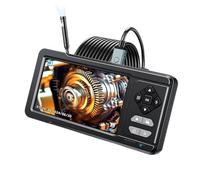 KieTeiiK Five Double Screen Fiberscope 1080P 720P Twist Lens IP67 Waterproof Flexible Investigate 4H Battery For Dynamics Hook Accessories Set