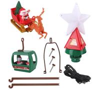 KieTeiiK Glowing Twirling Tree Celebrity Decoration with Comprehensive Rotation USB Powered Holiday Decoration for Whirling Christmas Tree Leader