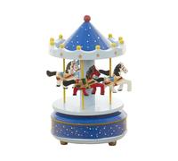 KieTeiiK Hand Cranked Christmas Musical Carousels Box Ornament Wind Up Mechanism Music Box Great Gift Holiday Festives Decoration Musical Christmas Centerpieces Ornament