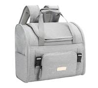 KieTeiiK Handle Pet Travel Backpack for Cats and Small Dogs, Expandable Soft Sided Design, Mesh, Daily Gear Pack Side Expansion Front Pocket Vet Commute Soft Sided
