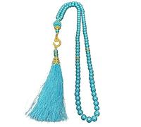 KieTeiiK Imitation Pearls 99-Beads Rosary Muslims Prayer Festival Religious Jewelry Prayer Rosary
