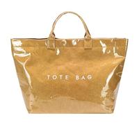 KieTeiiK Large Capacity PVC Top Handle Bag For Women With Stylish Letter Print Handbag Kraft Paper Bag For Office And Daily Use Commuters