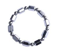 KieTeiiK Matte Finish Terahertz Energy Natural Stone Elastic Wristband Accessory for Her Him Anniversary Christmas Natural Terahertz Crystals Stone