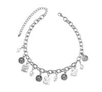 KieTeiiK Modern Geometric Pendant Necklace Youthful Necklace Distinctive Stylish Alloy Texture For Fashion Look Vintage Pearls
