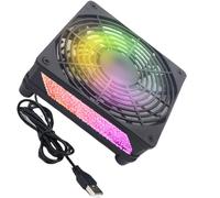 KieTeiiK Multipurpose 120mm Cooling Fan Adjustable 5V Cooling Case Fan with LED Light Replacement Part for Receiver Accessories Quiet Case