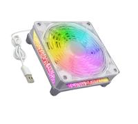 KieTeiiK Multipurpose 120mm Cooling Fan Adjustable 5V Cooling Case Fan with LED Light Replacement Part for Receiver Accessories Quiet Case
