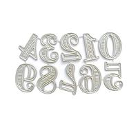 KieTeiiK Number Cutting Dies Numbers Embossing Die Cuts Templates For Card Making Scrapbooking DIY Papercraft Album Crafts Number Dies For Card Making Metal Cutting Dies Large Number Cutting Dies