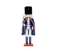 KieTeiiK Nutcrackers Figurines, 38cm Christmas Wooden Nutcrackers Soldiers with Cape, Large Nutcracker Puppet Toy, Nutcracker Christmas Desk Decor Centerpiece Ornament Gifts