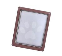 KieTeiiK Pet Screen Door Safe Dog Flap with Clear View Easy Installation 2-Way Entry Exit Control Lockable Pet Door with Security Easy Install for Cats Dogs Entry Exit
