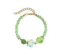 KieTeiiK Portable Ceramic Marine Animal Featuring Starfishes Snail Charm And Crystals Beads Sweet Crystals Bead Adjustable