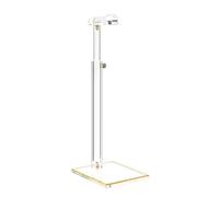 KieTeiiK Secure Silicone Acrylic Bag Holder with Gold Detail Elegant Closet Retail Display Acrylic Handbag Display Stand