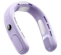 KieTeiiK Semiconductor Hanging Necks Fan Bladeless Rechargeable Digital Display Fan Portable Cooling Gadget For Adults And Kids Semiconductor Cooling Neck