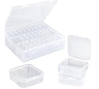 KieTeiiK Shatter Resistant Craft Box With Customizable Compartments For Jewelry Making And Handmade Projects Transparent Bead Sorting Container