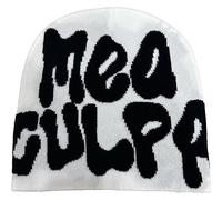 KieTeiiK Slouchy Knit Hat, Letter Print MEA Y2K Beanie for Unisex