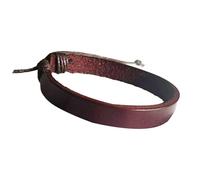 KieTeiiK Smoothed PU Chain Bangle Traditional Modern Amalgamation Ergonomic Plan Ventilated Plantbased Leather Constantly Comfort Wear Adjustable Vintage