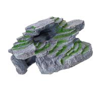 KieTeiiK Textured Rock Shape Reptiles Shelter for Lizards Spiders Terrarium Hideouts Landscape Supplies Natural Looking Dragon Cave
