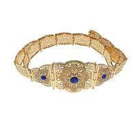 KieTeiiK Traditional Cultural Waist Chain Adjustable Length Corset Band For Wedding Ceremonies And Ethnic Costume Decors Middle Eastern Chain For Women