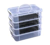 KieTeiiK Transparent Reptiles Terrarium Breeding Box Turtle Cage Climbing Pet Breeding Case Portable Reptiles Feeder Box Portable Feeders