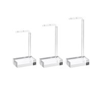 KieTeiiK Versatile Acrylic Earring Display Stand 3 Sizes Acrylic Earring Stand Organizers for Jewelry Organization and Display Clear Jewelry Organizers