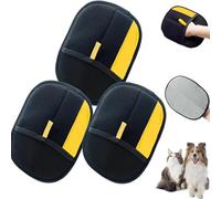 KIEYIQE Goal Intent Electrostatic Gloves, GoalIntent Pet Gloves, Pet Hair Remover Electrostatic Gloves, Reusable Double Sided Cat & Dog Grooming Tools for Clothing, Couch and Carpet (3pcs)
