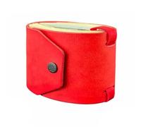 KIEYIQE The Cash Wrap Wallet, Fast Cash Access Money Holder for Currency, Leather Money Wallet Organizer, Handy Purse Bands with Magnetic Clasp, Can Accommodate 1 to 99 Bills (Red)