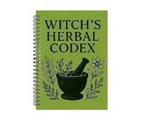 KIEYIQE The Enchanted Herbalist's Notebook - Witch's Herbal Codex, Spiral Beginner Witches And Herbal Spell Book, A5 Witchcraft Herbalism Learning Journal, Comprehensive Herbal Remedies Guide (1pc)