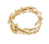 KIFEDSLJ Bohemia Multilayer Beaded Stackable Bracelets Set Surfer Heishi Colorful Beads Gold Beaded Stretch Bracelets for Women Vaction Jewelry, elastic, beaded, no gem