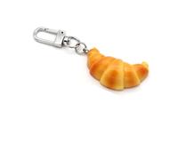 KIFEDSLJ Simulation Food Keychain Croissant Hamburger Sandwich Cupcake Keyring for Handbag Purse Jewelry, Croissant a
