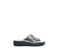 Kifidis Italy Anatomic K13 Leather Women Ladies Slip-on Sandals Clogs Slides Mules Shoes, Grey, EU 40, UK 6.5