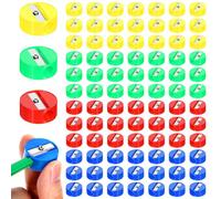 Kifmurase 800Pcs Mini Bulk Handheld Pencil Sharpeners, Portable Manual Pencil Sharpeners, Colorful Round Manual Sharpener for Classroom, Compact Crayon Sharpener, Back to School Supplies