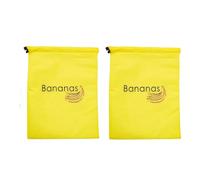 KIFSDLF 1/2/3/5Pcs Yellow Banana Storage Bags Insulated Fruit Vegetable Fresh-Keep Bundle Pocket Drawstring Preserve Bag(Yellow 2pc)