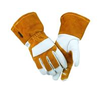 KIFSDLF 1 Pair Welding Safety Work Gloves Heat Resistant Long Cuff With Reinforced Palm &Thumb Index Finger Industrial For Welding(M)