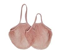 KIFSDLF 1 Piece Portable Reusable Shopping Bag Fruit and Vegetable wash Cotton mesh Rope Organic Finishing Handbag(Color 13,S-39X35X10 CM)