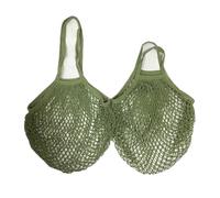 KIFSDLF 1 Piece Portable Reusable Shopping Bag Fruit and Vegetable wash Cotton mesh Rope Organic Finishing Handbag(Color 10,S-39X35X10 CM)
