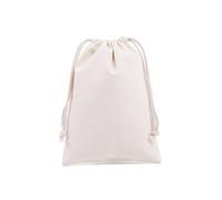 KIFSDLF 10 Pcs/Lot Cotton Drawstring Storage Bag for Party Wedding Craft Packing Plain Pouches(15x20cm)