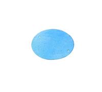 KIFSDLF 100Pcs Round Shell Discs Double Holes Natural Slices 50Mm DIY Wind Chime Craft Home Decoration Ocean Inspired Jewelry for Jewellery Making DIY(Blue)