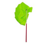 KIFSDLF 2M/4M Colorful Rythmic Gymnastics Ribbon Dance Rhythmic Art Gymnastic Ballet Streamer Twirling Rod Stick Training for Dancing Gymnastics(2m green)