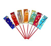 KIFSDLF 7pcs Rhythmic Gymnastics Ballet Streamer Dance Ribbon Twirling Rod Rainbow Stick Colorful Dancer Wand for Dancing Gymnastics
