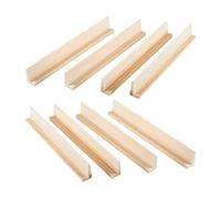 KIFSDLF 8 Pcs Wooden Alphabet naments Domino Holders Tray Base Rack Game Accessories Display Stand Letter Cards Holder Party Holiday
