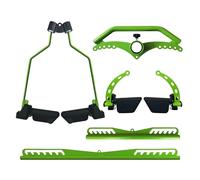 KIFSDLF Adjustable Lat Pull down Bar, Cable Machine Attachments for Gym, Home Fitness T-bar Row Pulldown, Wide Grip(SP45678)