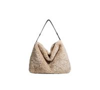 KIFSDLF Autumn Winter Bags Luxury Women's Soft Plush Shoulder Bag Faux Lamb Wool Handbag Large Commute Work Female Tote