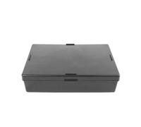KIFSDLF Flip-top box Resistors Storage Tool Box Flap Small Black Antistatic Case Conductive Plastic(Black Q-BC1)